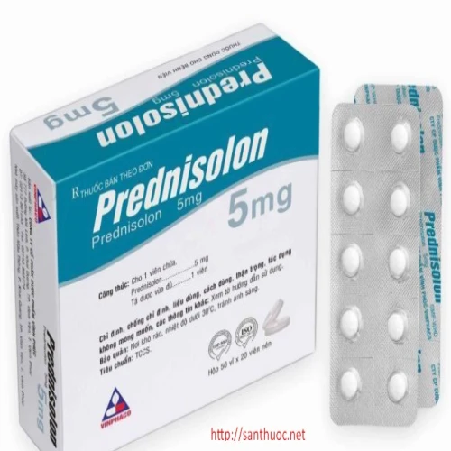 Prednisolon 5mg Vinphaco - Thuốc chống viêm hiệu quả