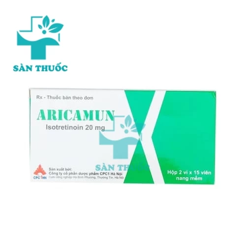 Aricamun 20mg CPC1HN - Thuốc điều trị mụn trứng cá hiệu quả