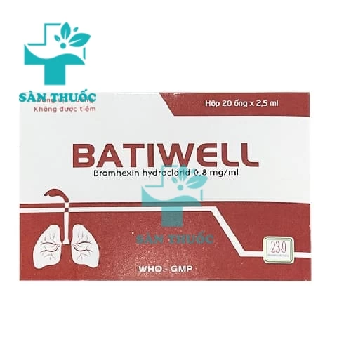 Batiwell - Hỗ trợ trị nhiễm khuẩn đường hô hấp của 23thang9pharm