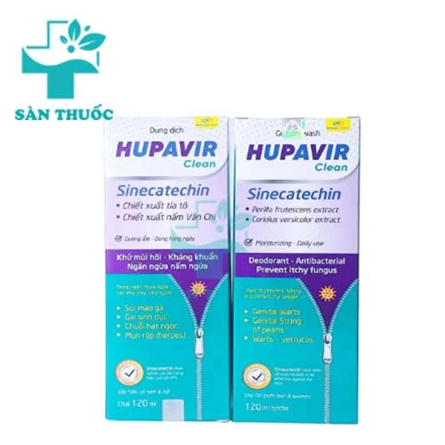 Dung dịch Hupavir Clean Monapharm - Hỗ trợ ngừa viêm nhiễm