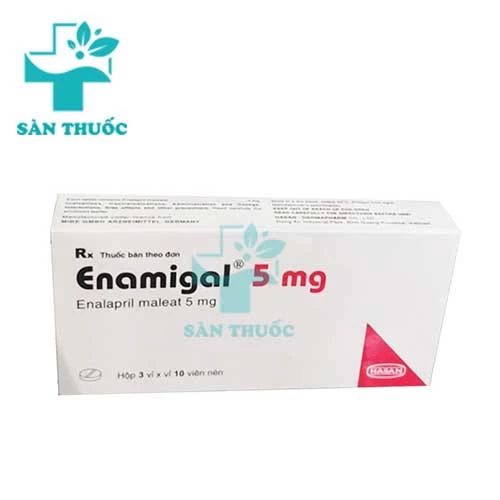 Enamigal 5 mg Hasan - Thuốc điều trị tăng huyết áp, suy tim