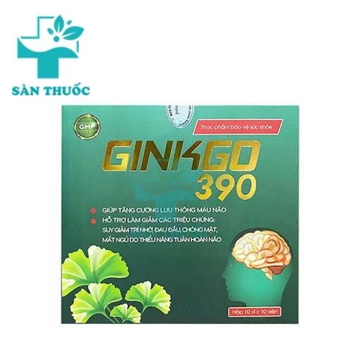 Ginkgo 390 Smard - Hỗ trợ tăng cường tuần hoàn máu não