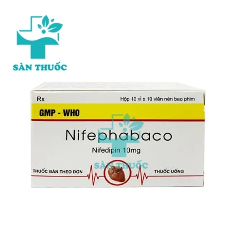 Nifephabaco 10mg TW1 - Thuốc điều trị huyết áp cao hiệu quả