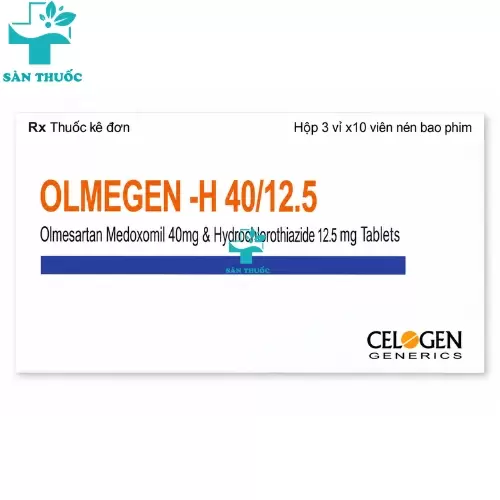Olmegen-H 40/12.5 - Olmesartan medoxomil 40mg + Hydrochlorothiazide 12,5mg Celogen