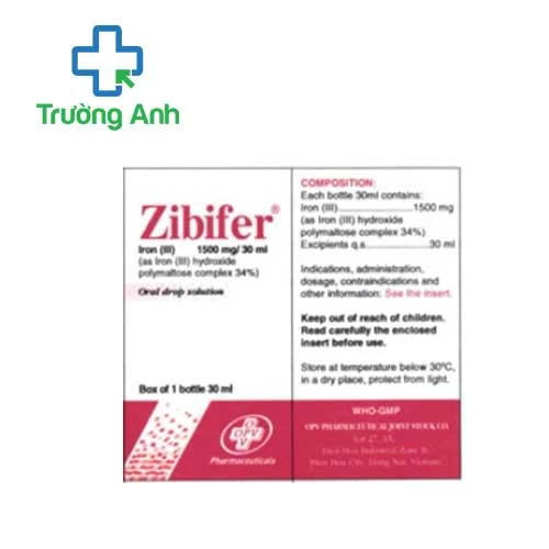 Zibifer OPV - Giúp hỗ trợ thiếu máu do thiếu sắt