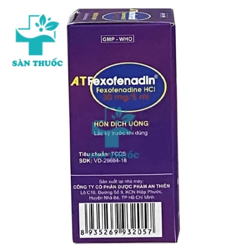 A.T Fexofenadin 30mg/5ml (chai 30ml) - Thuốc điều trị viêm mũi