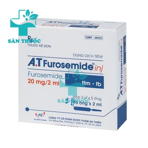 A.T Furosemide inj - Thuốc điều trị phù nề hiệu quả của An Thiên