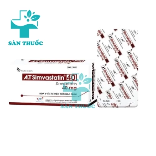 A.T Simvastatin 40 - Thuốc điều trị tăng Cholesterol hiệu quả