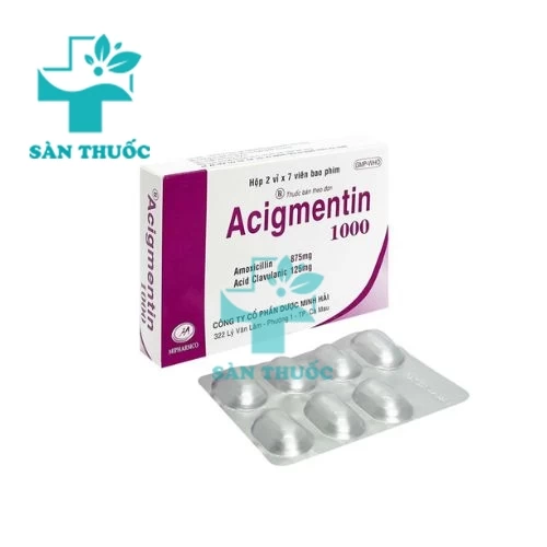 Acigmentin 1000mg - Thuốc kháng sinh hiệu quả