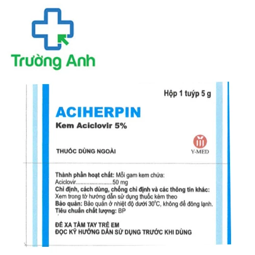 Aciherpin - Thuốc điều trị nhiễm Herpes simplex da hiệu quả