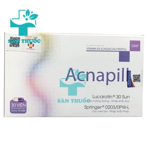 Acnapill Dolexphar - Hỗ trợ điều trị mụn trứng cá