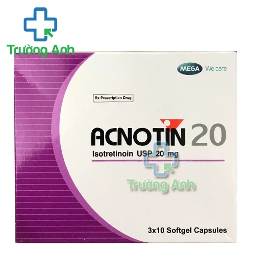 Acnotin 20mg - Thuốc chữa trị mụn chứng cá nghiêm trọng