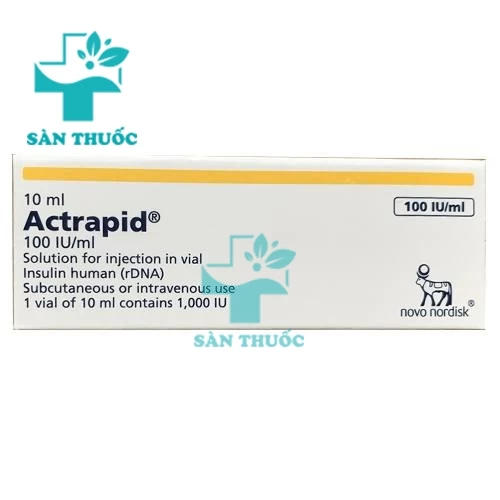 Actrapid 100 IU/ml 10ml - Thuốc điều trị bệnh đái tháo đường hiệu quả