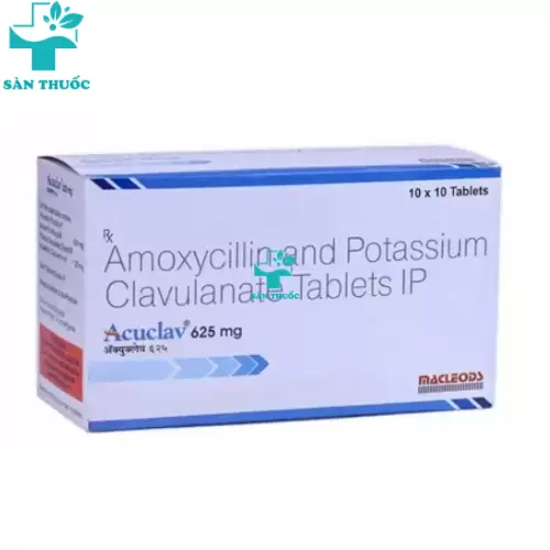 Acuclav 625 - Amoxicillin 500mg + Acid clavulanic 125mg Macleods
