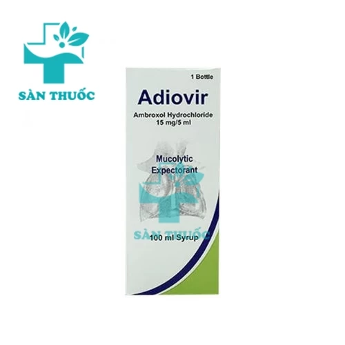 Adiovir 15mg/5ml Syr.100ml - Thuốc giúp điều trị các bệnh đường hô hấp hiệu quả