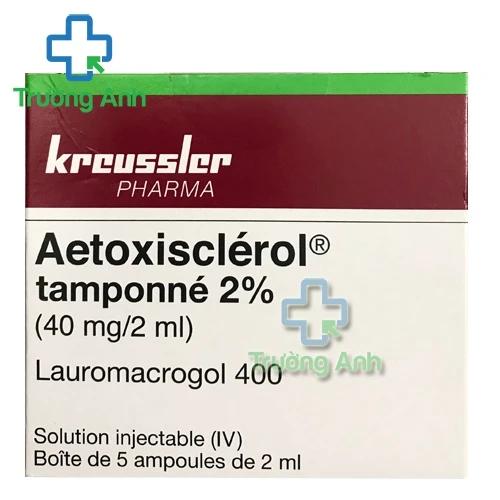 Aetoxisclerol tamponne 2% 40mg/2ml Kreussler - Trị giãn tĩnh mạch