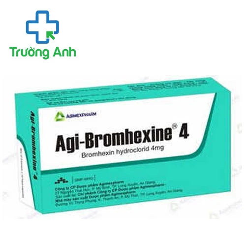 Agi-Bromhexine 4 (hộp 100 viên) - Thuốc trị các bệnh đường hô hấp