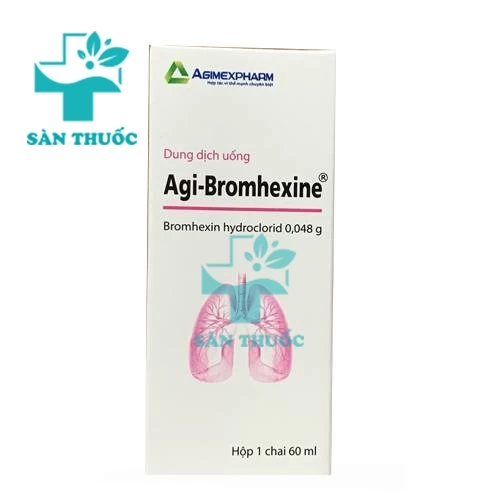 Agi-Bromhexine 5ml - Thuốc điều trị viêm phế quản của Agimexpharm