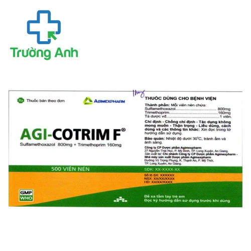 Agi-cotrim F (chai 500 viên) - Thuốc chống nhiễm khuẩn hiệu quả