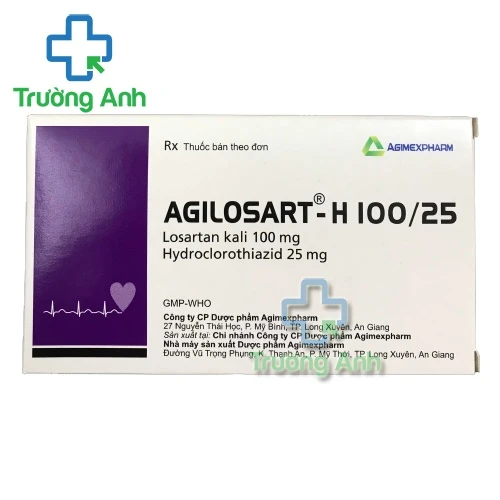 Agilosart-H 100/25 - Thuốc điều trị tăng huyết áp của Agimexpharm