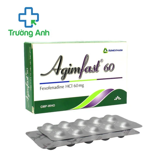 Agimfast 60 - Thuốc điều trị viêm mũi dị ứng của Agimexpharm