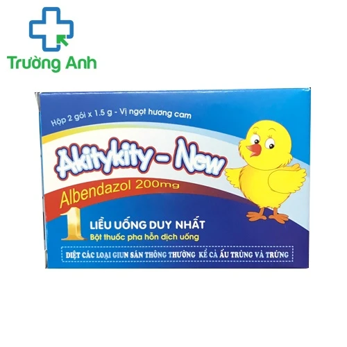 Akitykity-new - Thuốc tẩy giun cho trẻ em hiệu quả