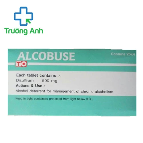 Alcobuse (Disulfiram 500mg) - Thuốc cai nghiện rượu của Thái Lan