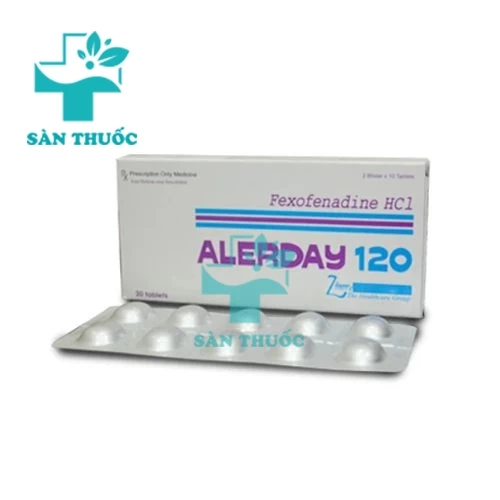 Alerday 120mg - Điều trị viêm mũi dị ứng, nổi mề đay mãn tính