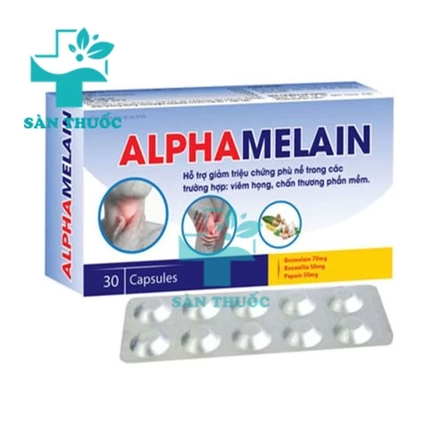 Alpha Melain Santex - Giúp hỗ trợ giảm phù nề hiệu quả