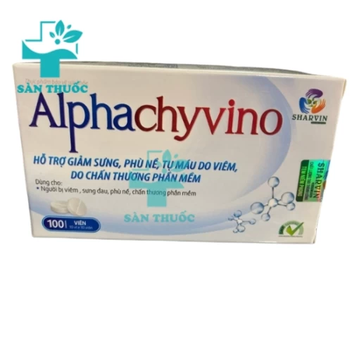 Alphachyvino Hebitech - Hỗ trợ giảm phù nề hiệu quả