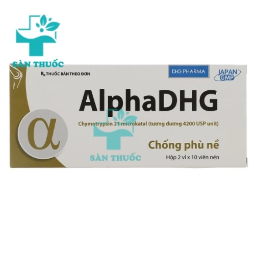 AlphaDHG - Kháng viêm, điều trị phù nề sau chấn thương
