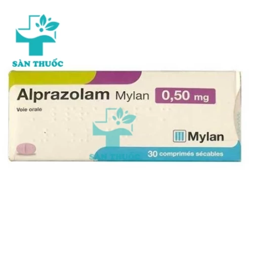 Alprazolam Mylan 0,5mg - Thuốc điều trị trầm cảm lo âu của Ấn Độ