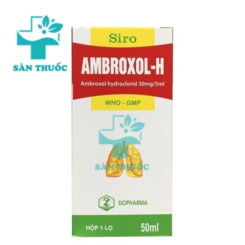 Ambroxol-H 90ml Dopharma - Thuốc điều trị viêm phế quản hiệu quả