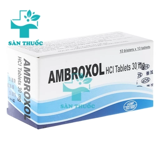 Ambroxol HCl Tablets 30mg Standard - Thuốc trị viêm đường hô hấp 