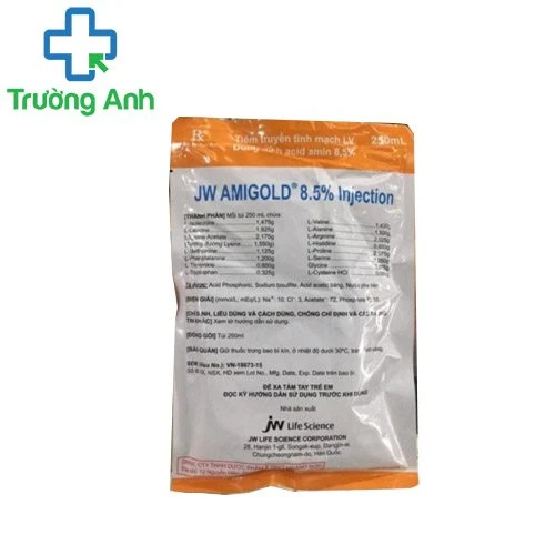 JW Amigold 8,5% Injection JW Pharma - Dung dịch tiêm truyền dinh dưỡng