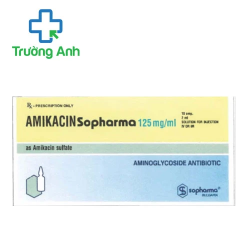 Amikacin 125mg/ml Sopharma - Thuốc trị nhiễm khuẩn hiệu quả