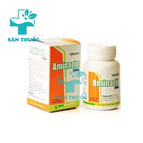 Aminazin 25mg Vinphaco - Thuốc điều trị tâm thần phân liệt