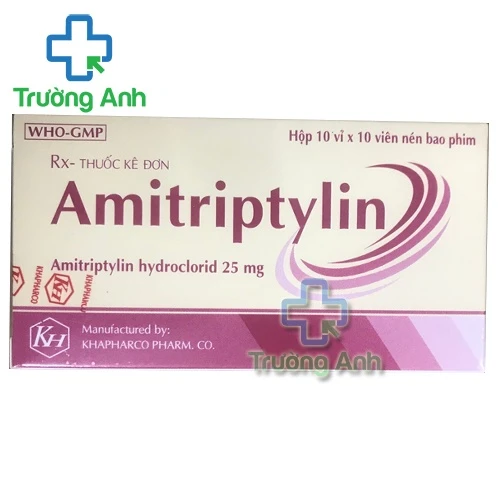 Amitriptylin 25mg Khapharco - Thuốc điều trị chứng trầm cảm hiệu quả