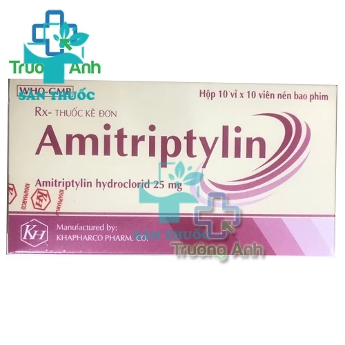 Amitriptylin 25mg Khapharco - Thuốc điều trị chứng trầm cảm hiệu quả
