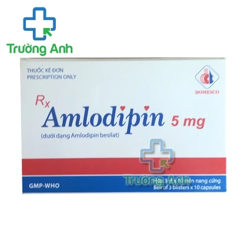 Amlodipin 5mg Domesco - Thuốc điều trị cao huyết áp hiệu quả