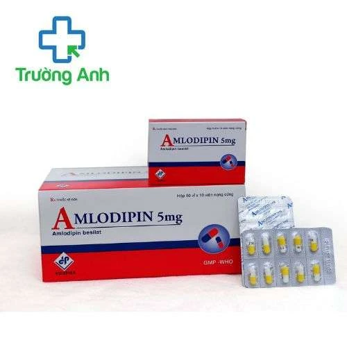 Amlodipin 5mg (Hộp 50 vỉ x 10 viên) Vidipha - Điều trị đầu tay trong bệnh tăng huyết áp