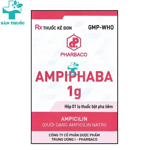 Ampiphaba 1g - Ampicilin 1g Pharbaco