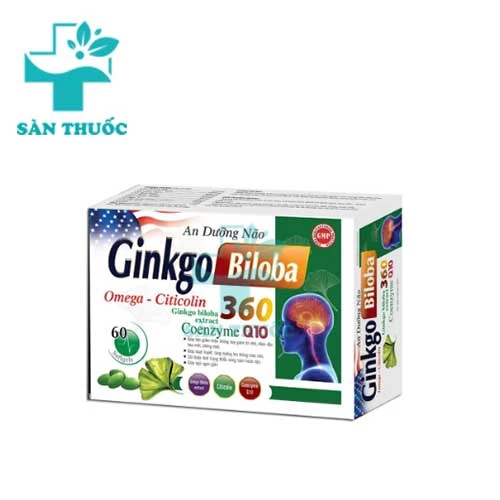 An Dưỡng Não Ginkgo Biloba 360 Santex - Hỗ trợ tăng cường trí não