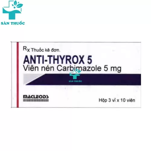 Antithyrox 5 - Carbimazole 5mg Macleods