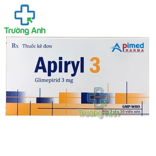Apiryl 3 - Thuốc điều trị đái tháo đường type 2 của Apimed
