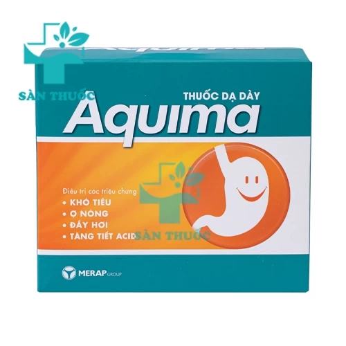 Aquima Merap - Thuốc điều trị khó tiêu, ợ nóng, đầy hơi, tăng tiết acid