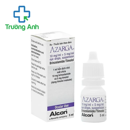 Azarga 5ml Alcon - Thuốc điều trị tăng nhãn áp hiệu quả của Bỉ