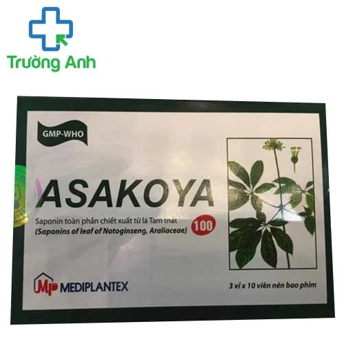Asakoya 100mg - Thuốc tăng cường lưu thông khí huyết hiệu quả