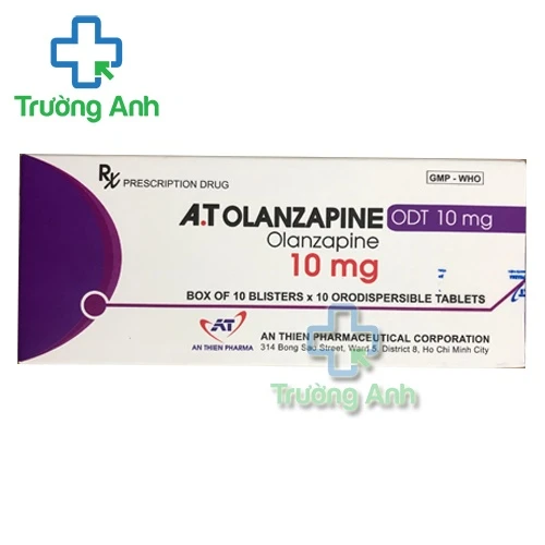 A.T Olanzapine ODT 10 mg - Thuốc điều trị tâm thần phân liệt