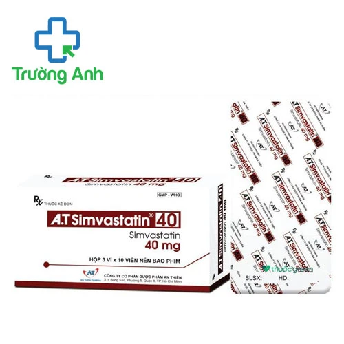 A.T Simvastatin 40 - Thuốc điều trị tăng Cholesterol hiệu quả